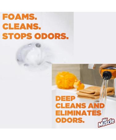 Mr Muscle 3 x 500ml Drain Odour Cleaner With Welari Thank You Card Sink Pipe Foamer Deep Clean Unblocker Kitchen Bathroom (1.5L) - Buy Online on GoSupps.com
