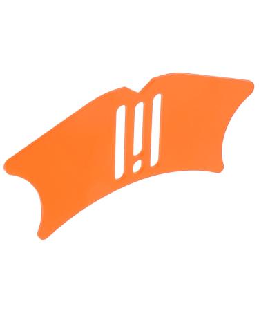 Beavorty Silicone Makeup Applicator Silicone Eyeliner Eyelash Applicator Eye Makeup Tool Make up Tools for Eyes Eyeliner Stencils Eye Protection Shield Mold Blindfold Orange Miss 10.3x3.8cm Orange