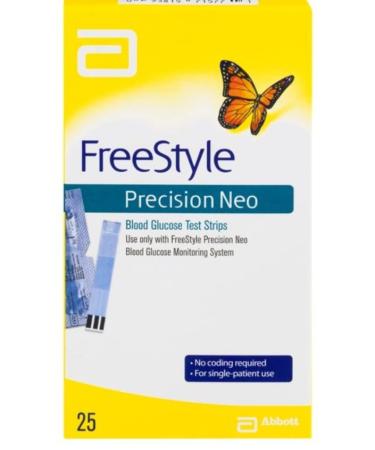 Blood Glucose Test Strips 'Freestyle Precision Neo' - 25 Test Strips Only