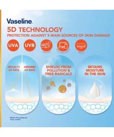 Vaseline Healthy Bright SPF50 + PA++++ Serum - Daily Protection & Brightening 300ml (10.14 Fl Oz) | International Shipping Available - Buy Online on GoSupps.com