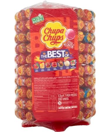  Italian Gourmet E.R. Chupa Chups Lollipop Wheel Lollipop Lollipops with Different Flavours and Italian Gourmet Polpa 400 g (Pack of 200) - Buy Online on GoSupps.com
