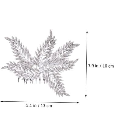 Angoily Bridal Comb Women Hair Wedding Bride Hair Comb Rhinestone Bridal Headpieces for Wedding Bridal Hair Floral Hair Comb Wedding Party Headpiece Girl Alloy Bridesmaid Hair Accessories - Buy Online on GoSupps.com