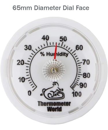 Vivarium Hygrometer to Monitor Humidity in Vivariums and Reptile Tanks - Mini Hygrometer Reptile Accessories For Vivarium - Buy Online on GoSupps.com