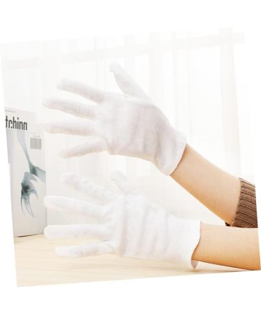 JECOMPRIS 12 Pairs Moisturizing Hand Gloves Cotton Protective Gloves Industrial Gloves Food Handling Glove Cosmetic Moisturizing Gloves Warm Gloves Cotton Gloves White Work Jersey M:22X9cm White - Buy Online on GoSupps.com
