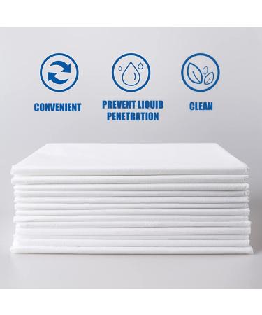 Disposable Bed Sheets 31x78 White Non Woven Fabric - Pack of 20 - Ideal for SPA, Tattoo, Massage Tables & Hotels - Buy Online on GoSupps.com