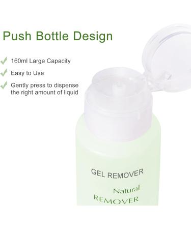 Gel Polish Remover Acetone - 160ml Nail Polish Remover Cleaner - Removes All Types of Nail Polish Gel Polish Acrylic Gels Nail Tip Glue - Buy Online on GoSupps.com