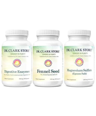 Dr Clark Store Flat Tummy & Debloating Kit Natural Digestive Support for Bloating Relief, Flat Stomach & Improved Gut Health