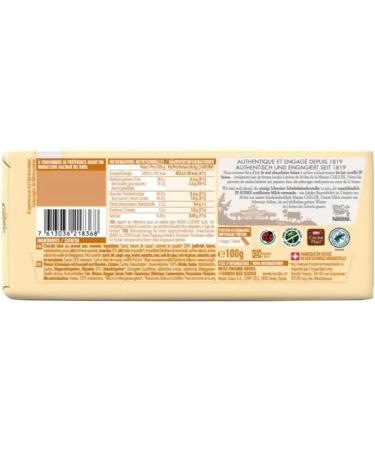 Cailler Blonde Chocolate Tablet with Almonds (100g) - Buy Online on GoSupps.com