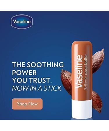 Vaseline Lip Therapy Stick Cocoa Butter Variety Pack - 4 Pack 4.8g | Petroleum Jelly Lip Balm - Buy Online on GoSupps.com