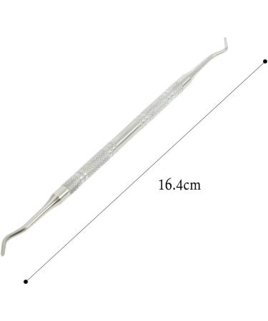 Anself Toenail Ingrowing Cleaner Double-ended Ingrown Toenails Lifter File Podiatry Stainless Steel Nail Care Chiropody Tool Silver - Buy Online on GoSupps.com