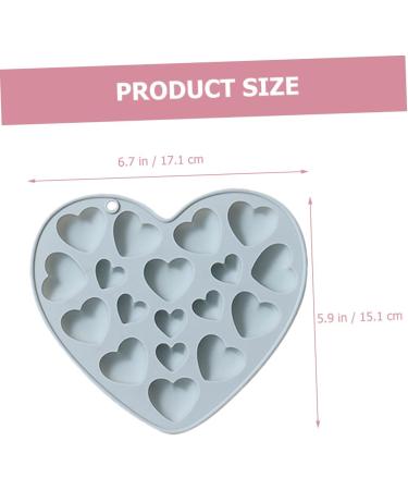 Ciieeo 8 Pcs Mold Christening Favours for Guests Halloween Decor Ice Cubes Chocolate Hand Decor Heart Decor Candy Chocolate Candy Decor Food Grade Silicone Baking Tools Pastry 17.1x15.1cmx4pcs Bluex4pcs - Buy Online on GoSupps.com