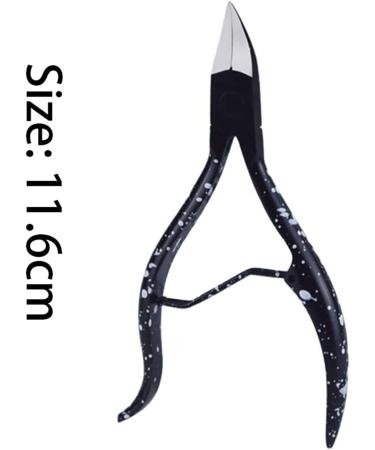 OUSIKA Nail Clippers Black Toenail Ingrown Nail Art Cuticle Nipper Clipper Edge Cutter Manicure Scissor Plier Tool Pedicure Dead Skin Remover Nails Schwarz - Buy Online on GoSupps.com