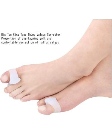 DEAVER Silicone Toe Separator Corrector - 4 Pairs | Hallux Valgus & Bunion Corrector | Single Hole Toe Splitter | Size Toe Cover Separator | Foot Bone Alignment Aid - Buy Online on GoSupps.com