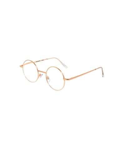 rainbow safety men's women's round reading glasses retro hippie 60s Lennon style (+2.00D)