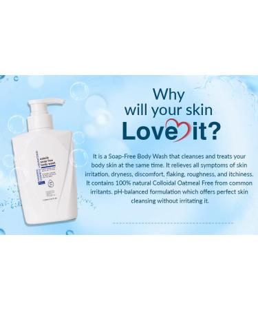 FCL Oatsilk Soap Free Body Wash - 2.5% Shea Butter for Dryness Psoriasis & Keratosis Pilaris Relief | 13.52 Fl Oz - Buy Online on GoSupps.com