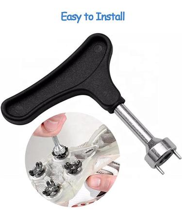30 Pack Golf Shoe Spikes - Anti-Slip Replacement Pins with Wrench for Optimal Golf Performance - Buy Online on GoSupps.com
