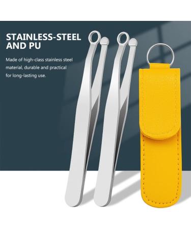 FOMIYES Stainless Steel Nose Hair Remover Set | Facial Hair Clippers & Brow Razor - Precision Nose Hair & Ear Wax Removal - Buy Online on GoSupps.com