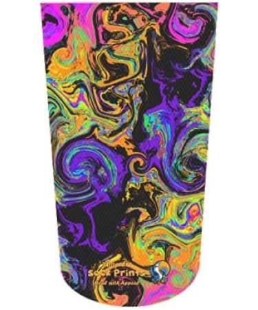 Abstract Deep Blues & Golds V1 3Ply Amputee Stump Sock for Healing with Appeal - Buy Online on GoSupps.com