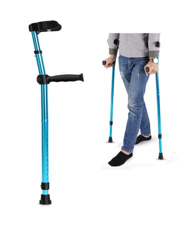 Forearm Crutches Crutches Fourteen Height Adjustments (84-116Cm) Non-Slip Handles and Rubber Feet Maximum Weight 100Kg Interesting Bathing in Sunlight