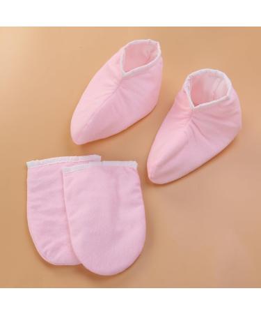 Homoyoyo 2 Paires Mitaines de Paraffine et Housse pour Bain Isolants pour Soins Chaleur Lavables et Ajustables Rose - Buy Online on GoSupps.com