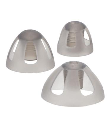 Hearing aids Dome Soft Open Domes 10 pieces of silicone hearing aid earplugs hearing aid Open Dome hearing aid earplugs hearing aid spare parts black layer earplugs replacement for (s)