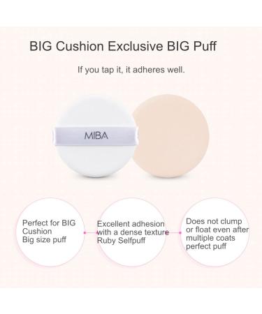 MIBA Ion Calcium Foundation Double Cushion SPF50+ PA++++ with 2 Big Puffs - 23 Natural Skin - Buy Online on GoSupps.com