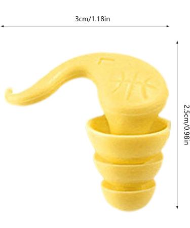 Ear Plugs for Noise Reduction - Noise Cancelling Waterproof Earplugs Multifunctional Ear Plugs Perfect for Home Swimming Work Travel Yellow - Buy Online on GoSupps.com