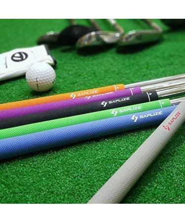 SAPLIZE CC02 Rubber Golf Grips Upgrade/Deluxe Kit - 6 Colors Available - Anti-Slip Orange Grips - Standard/Midsize - 13 Grips with Tape - Buy Online on GoSupps.com