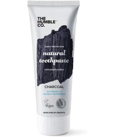 Humble Co. Natural Toothpaste 2pk - Anticavity Adult Fluoride Formula with Charcoal Powder - Buy Online on GoSupps.com