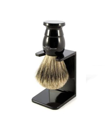 Edwin Jagger English Shaving Brush Best Badger small ebony - Buy Online on GoSupps.com