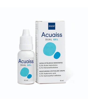Acuaiss Dual Gel Eye Drops with Hyaluronic Acid 0.30%. Intense Long-Lasting Eye Hydration for Tired and Dry Eyes. 10 ml