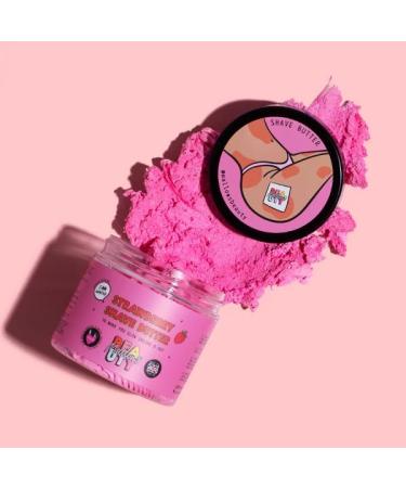 Mallows Beauty Strawberry Shave Butter Relieves Redness Hydrates and Nourishes Protects Against Razor Rash Long Lasting Results for All Skin Types 100g - Buy Online on GoSupps.com