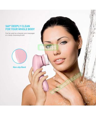 Ubbetter Rechargeable Facial Brush Set | 2 Speeds, 3 Brush Heads, Blackhead Remover | Exfoliating Massage | Waterproof Cleansing Brush - Buy Online on GoSupps.com