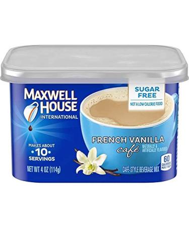 Maxwell House International Cafe French Vanilla Sugar Free 4oz (Pack of 8) - 8 Pack Bundle - Buy Online on GoSupps.com