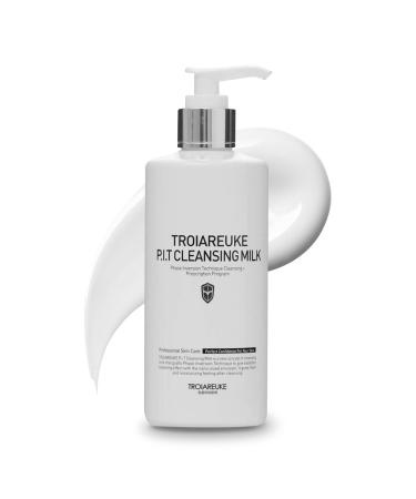 TROIAREUKE PIT Cleansing Milk I Deep Cleansing Daily Facial Cleanser for All Skin Types  Dry  Hydrating Face Mask with Antioxidants  Vitamins  Moisturize Korean Aesthetic Skin Care 10.14 fl oz 10.14 Fl Oz (Pack of 1)