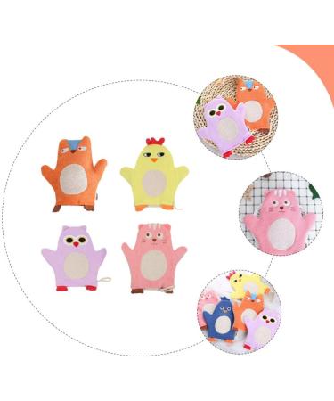 FRCOLOR 4pcs Bath Towels & Sponges - Exfoliating Kids Shower Tools Cotton Bath Supplies for Baby & Travel - Buy Online on GoSupps.com