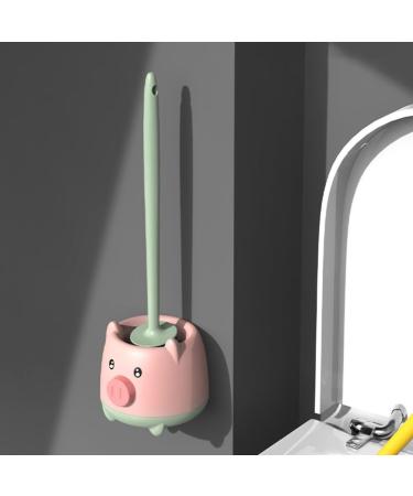 kzxbty Compact Toilet Bowl Cleaning Brush Set Toilet Bowl Brush and Holder Wall-Mounted for Bathroom Deep Cleaning - Buy Online on GoSupps.com