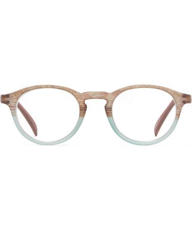 ICU Eyewear - Laredo - Aqua/Woodgrain - +2.25 (73446005)