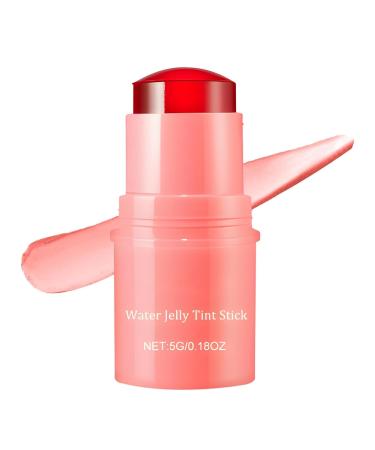 Cooling Water Jelly Tint Makeup Jelly Tint Jelly Blush Stick Cooling Water Tint Sheer Lip & Cheek Stain Buildable Watercolor Finish 1000+ Swipes Per Stick Cruelty Free (Pink)