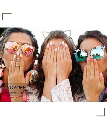 YoYoee Short Nude French Press On Nails - 24PCS Cute Square Full Cover Fake Nails for Women & Girls - International Shipping Available - Buy Online on GoSupps.com