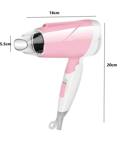 Travel Hair Dryer Small Folding Hair Dryer with Styling Nozzle 3 Speeds and Cold Air Suitable for Home and Travel Abroad (Green) - Buy Online on GoSupps.com