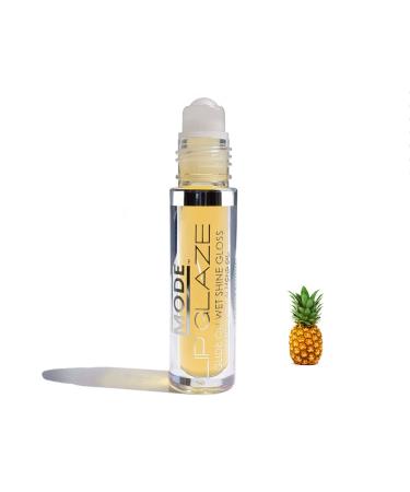 MODE Lip Glaze ALOHA PINEAPPLE Flavored Roll-On Lip Gloss - Hydrating Natural Skincare with Fruit Oils - Cruelty-Free Vegan Formula made in NY - Buy Online on GoSupps.com