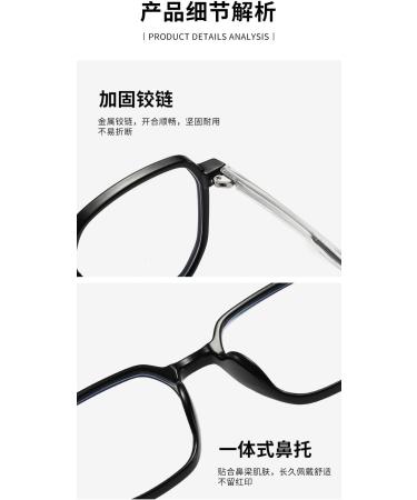 SERONI TR90 Polygon Blue Light Blocking Glasses for Men & Women - UV Protection Computer Reading Glasses - 50mm - Buy Online on GoSupps.com