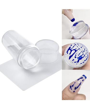 Buy Silicone Nail Art Stamp & Container - Manicure Tools for Perfect Stamped Nails | Eco-Friendly & Durable - Buy Online on GoSupps.com