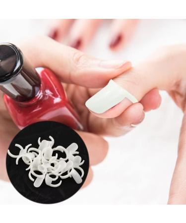 200 Pcs Nail Display Tips Manicure Art Practice Tool - Natural Color Nail Polish Display Rings for Beginners - Buy Online on GoSupps.com