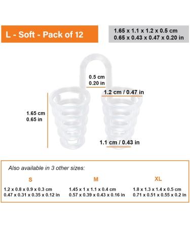 Buy Snoring Solutions by Mobi Lock | Soft Cone Silicone for Nasal Snorers | Pack of 12 - International Shipping - Buy Online on GoSupps.com