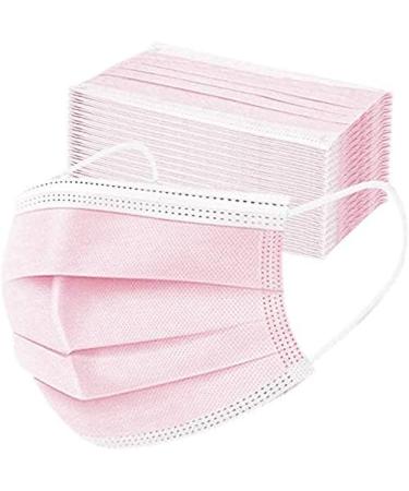 Icoolio Medical Disposable Mouth Protection Masks - 50 Pink Facial Masks for Enhanced Safety - Buy Online on GoSupps.com