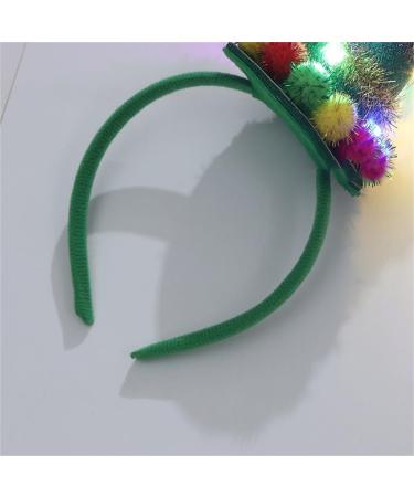 TQUXNGA LED Christmas Tree Shape Headbands Headwear LED Hair Hoop for Christmas Headpiece Fancy Dress Party Supplies Green - Buy Online on GoSupps.com