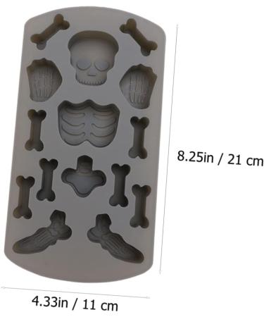 MARMERDO Halloween Mold Halloween Molds 2pcs Cake Mold Candy Silica Gel Skeleton Halloween Stencils Maniquine - Buy Online on GoSupps.com