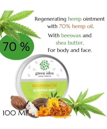  green idea Regenerating hemp ointment for dry and sensitive skin - reduces irritation - silicone and paraben free 100 ml - Buy Online on GoSupps.com